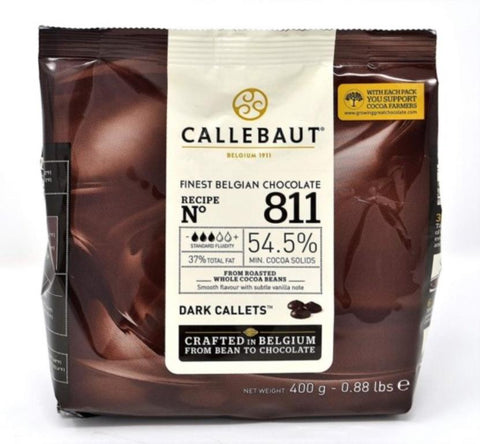 Callebaut 811 Dark Chocolate Callets 54.5% 400g