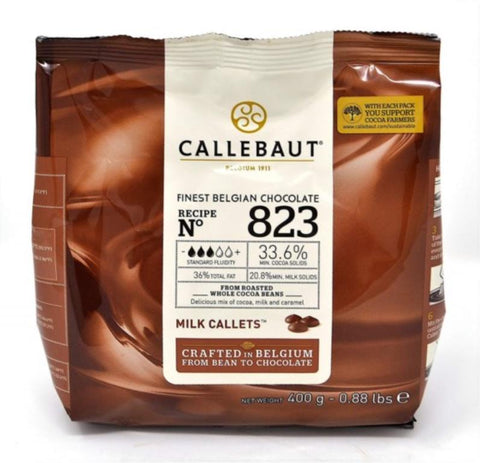Callebaut No. 823 Milk Chocolate Callets 33% 400g