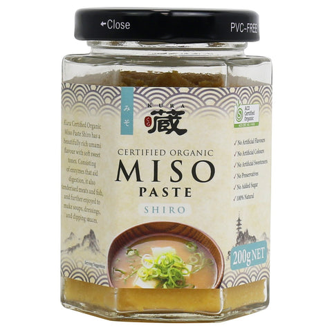 Kura Organic Miso Paste Shiro 200g