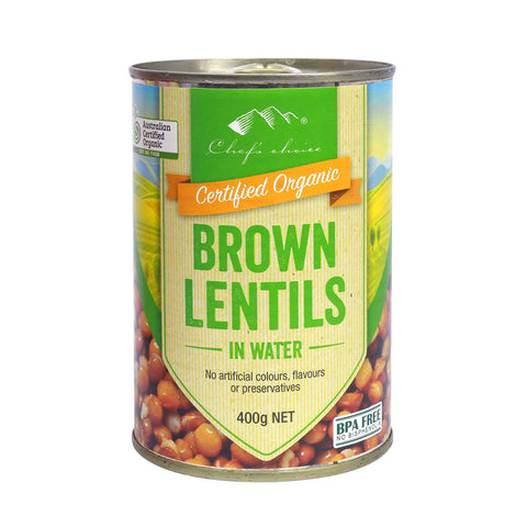 Chef’s Choice Certified Organic Brown Lentils 400g - Everyday Pantry