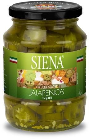Siena Green Sliced Jalapenos 350g - Everyday Pantry