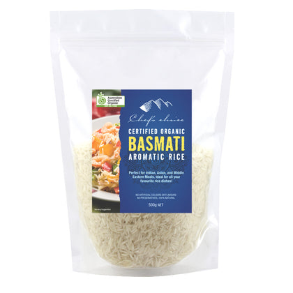 Chef's Choice Organic Basmati Rice 500g - Everyday Pantry