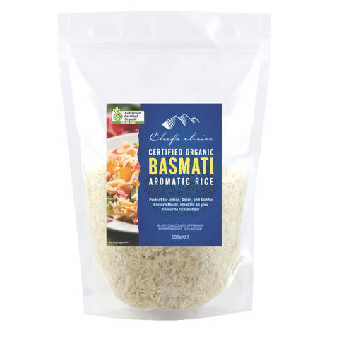 Chef's Choice Organic Basmati Rice 500g - Everyday Pantry
