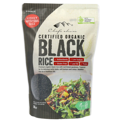 Chef's Choice Organic Black Rice 500g - Everyday Pantry