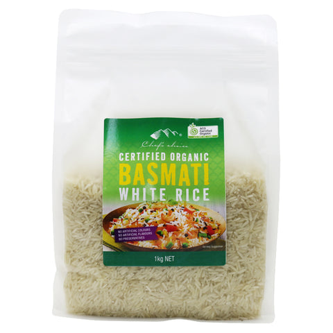 Chef's Choice Organic Basmati Rice 1kg - Everyday Pantry