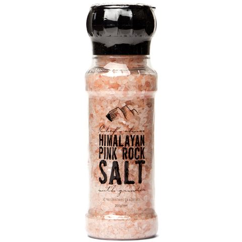 Chef's Choice Himalayan Pink Rock Salt With Grinder 200g - Everyday Pantry