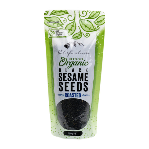 Chef's Choice Organic Roasted Black Sesame Seeds 150g